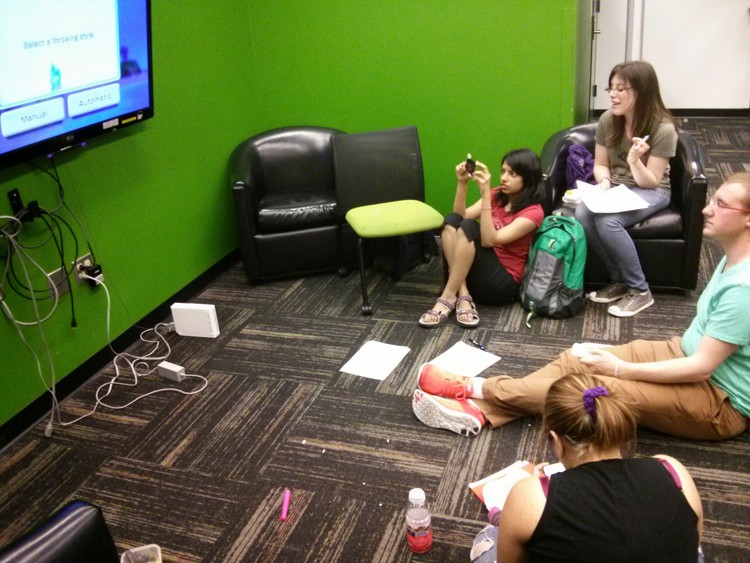 The team working on heuristic evaluation